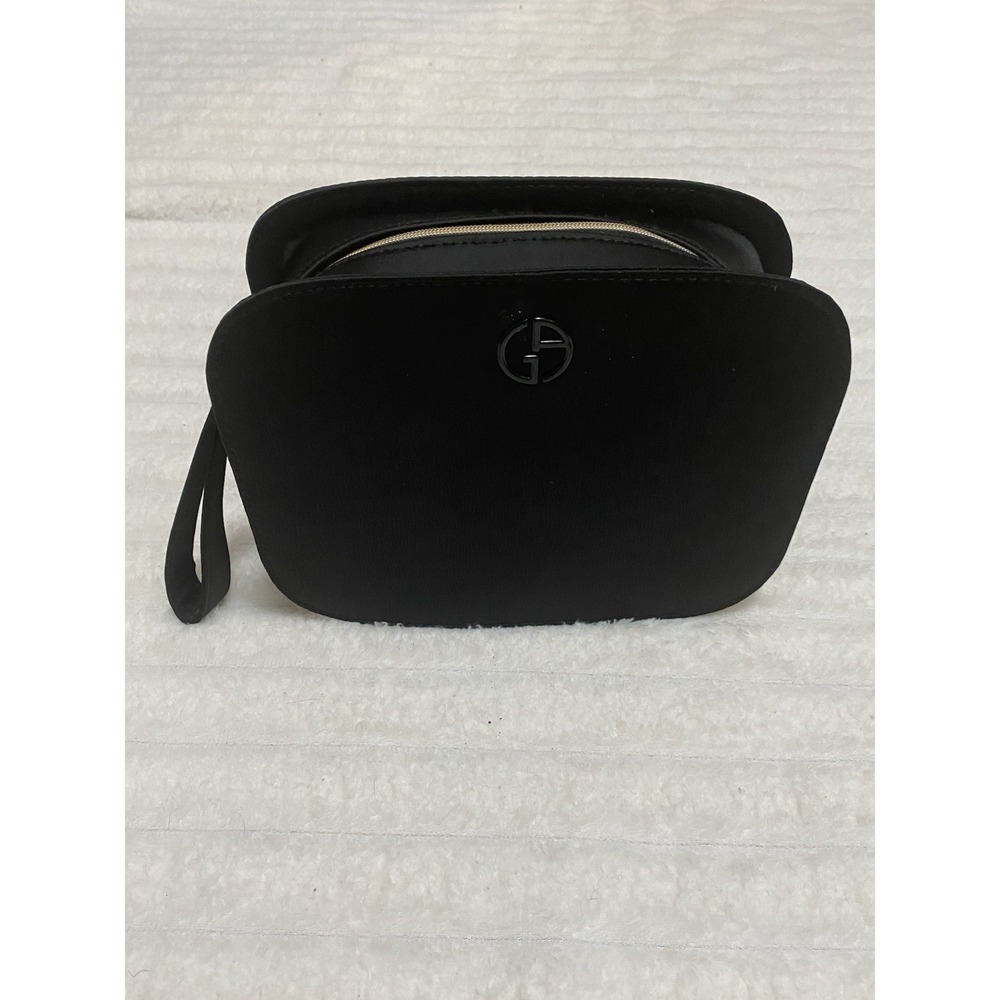 GIORGIO ARMANI BEAUTY FRAGRANCE BLACK MAKE UP TRAVEL SIZE POUCH